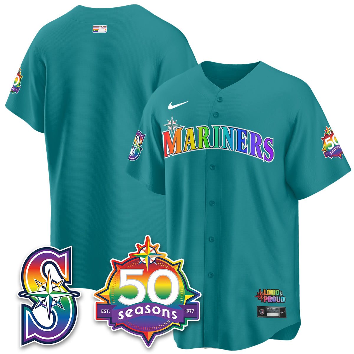 SEA Happy Pride Month Vapor Jersey - Stitched-DTD