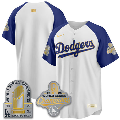 LAD Gold Collection Stadium Vapor Limited Jersey - 9x Champs - All Stitched-DTD