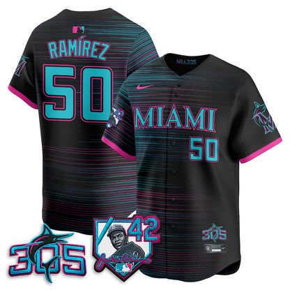 MIA 2026 Jackie Robinson New Era Vapor Limited Jersey - All Stitched-DTD