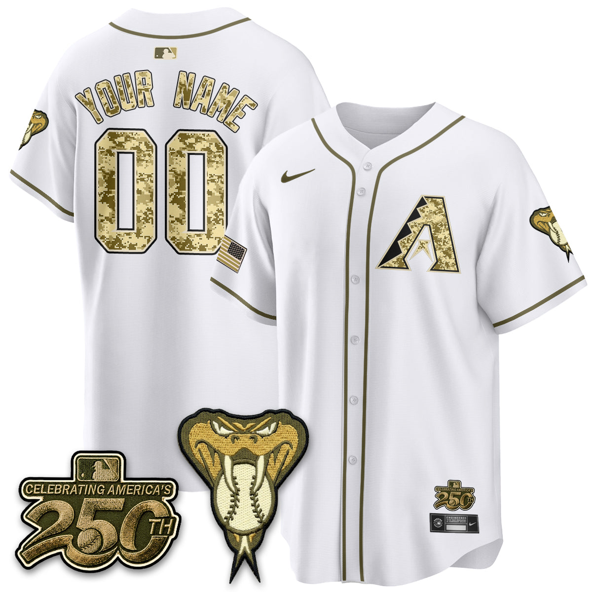 ARI Salute to Service 2026 Vapor Premier Limited Custom Jersey - All Stitched-DTD