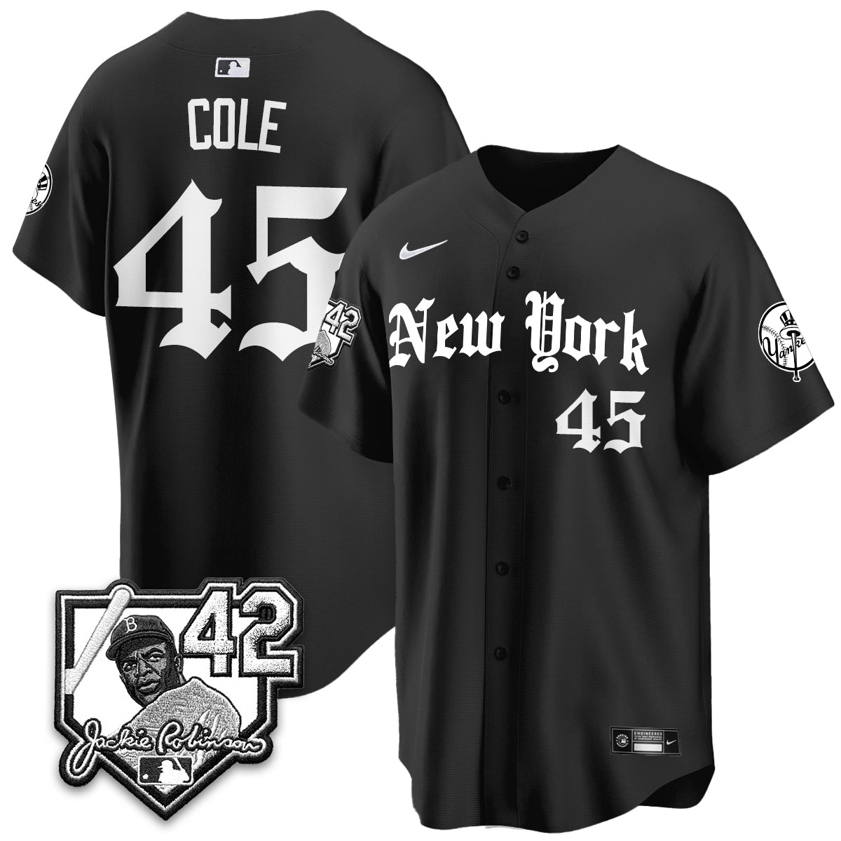 NYY 2026 Jackie Robinson Day Gothic Vapor Limited Jersey - All Stitched-DTD
