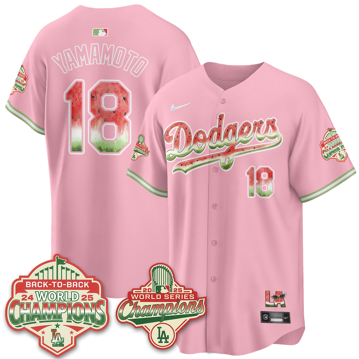LAD National Watermelon Day Vapor Jersey - Stitched-DTD