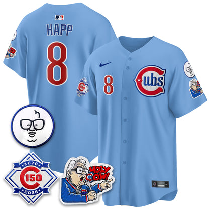 CHC 150th Anniversary Harry Caray Holy Cow Vapor Premier Limited Jersey - All Stitched V2-DTD