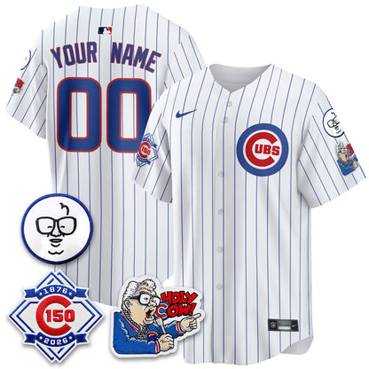 CHC 150th Anniversary Harry Caray Holy Cow Vapor Premier Limited Custom Jersey - All Stitched V2-DTD