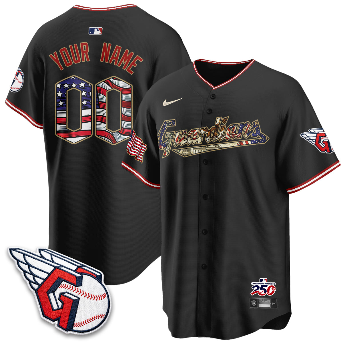 CLE 2026 Independence Day USA Vapor Custom Jersey - Stitched-DTD
