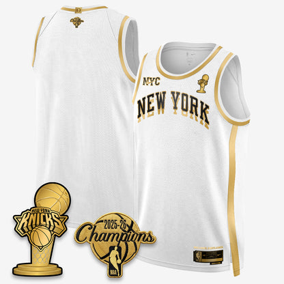 NYK 2026 NBA Champions Gold Edition Vapor Jersey - Stitched-DTD