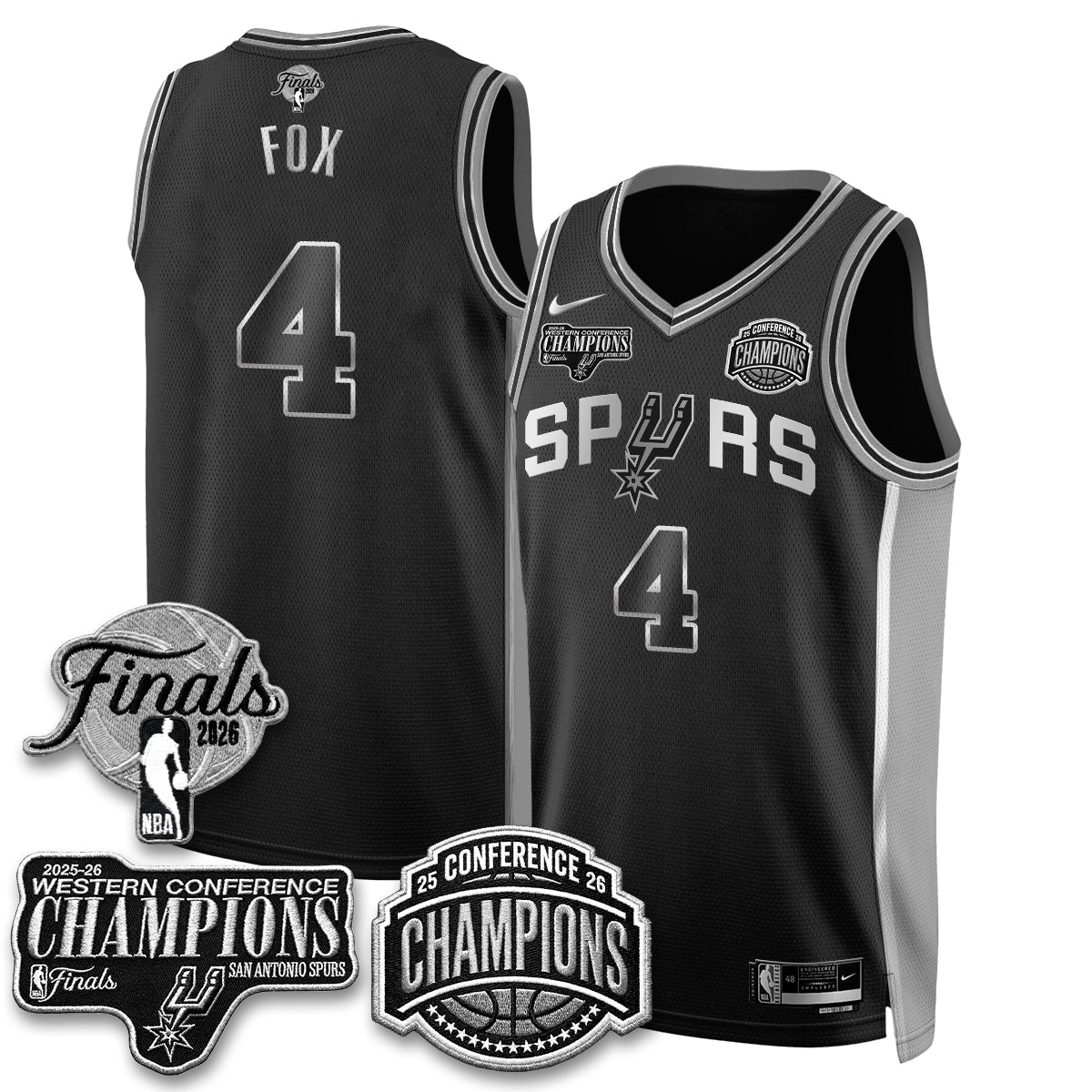 SAS 2026 NBA Western Conference Champions Vapor Special Edition Jersey - Stitched-DTD