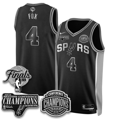 SAS 2026 NBA Western Conference Champions Vapor Special Edition Jersey - Stitched-DTD
