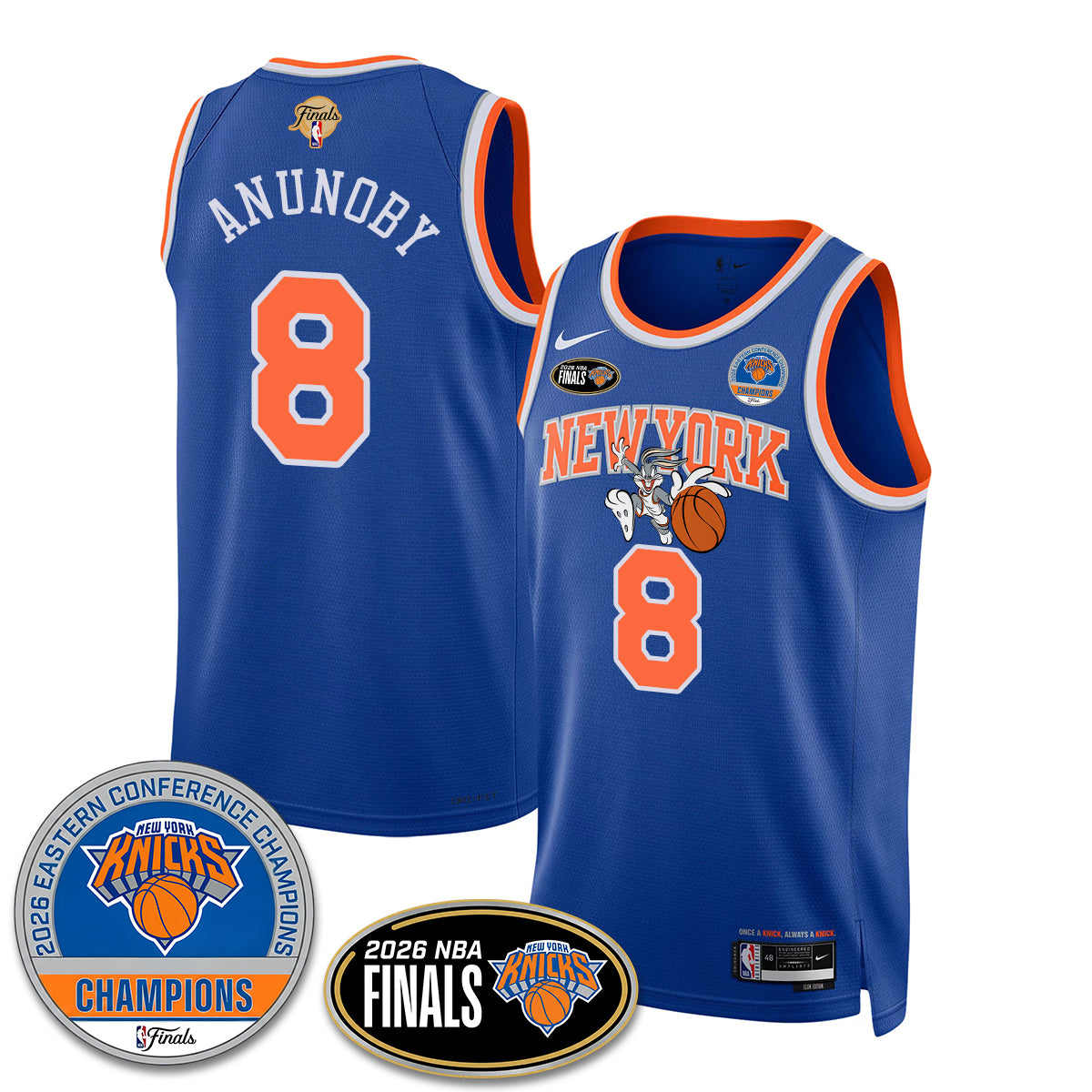 NYK 2026 NBA Eastern Conference Champions x Bunny Vapor Jersey - Stitched-DTD