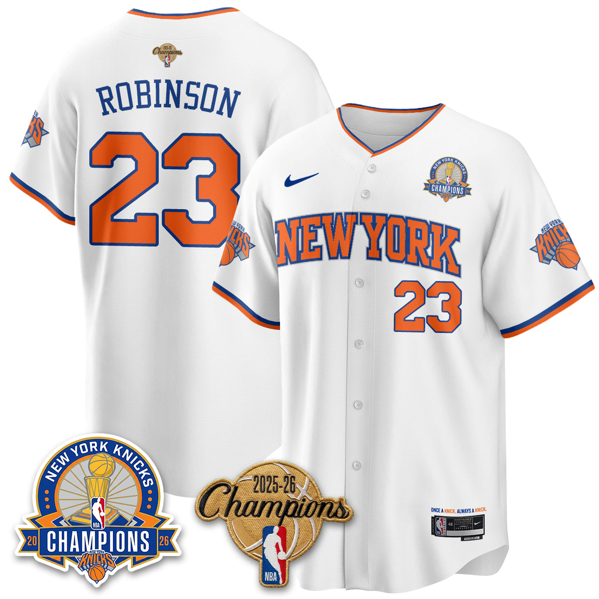 NYK 2026 NBA Champions Special Edition Vapor Jersey V2- Stitched-DTD