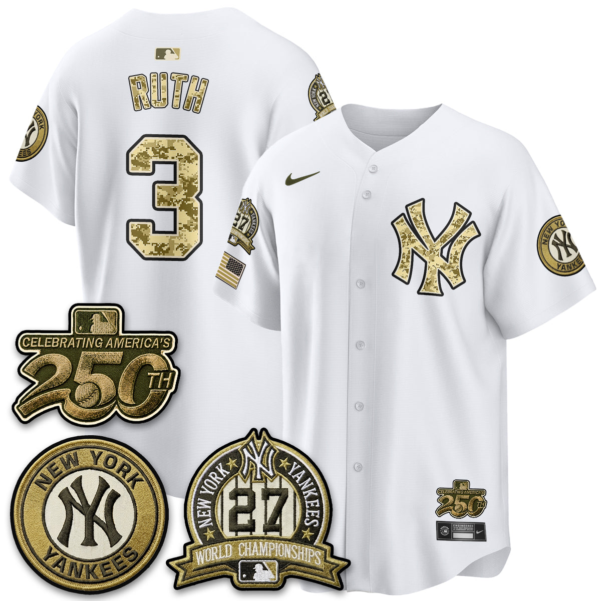 NYY Salute to Service 2026 Vapor Limited Jersey - Stitched-DTD