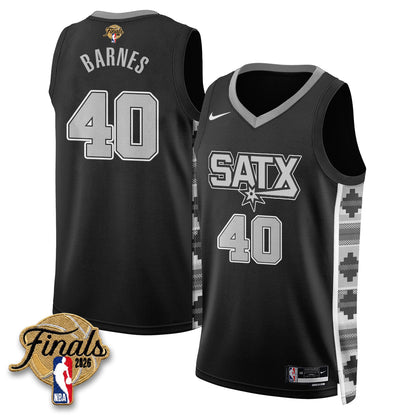 SAS 2026 NBA Western Conference Champions Vapor Jersey V2- Stitched-DTD