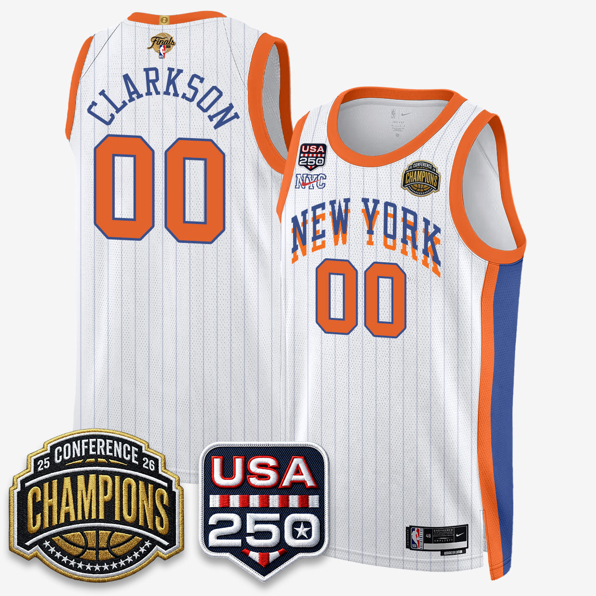 NYK 2026 NBA Eastern Conference Champions City Edition Jersey V2- Stitched-DTD