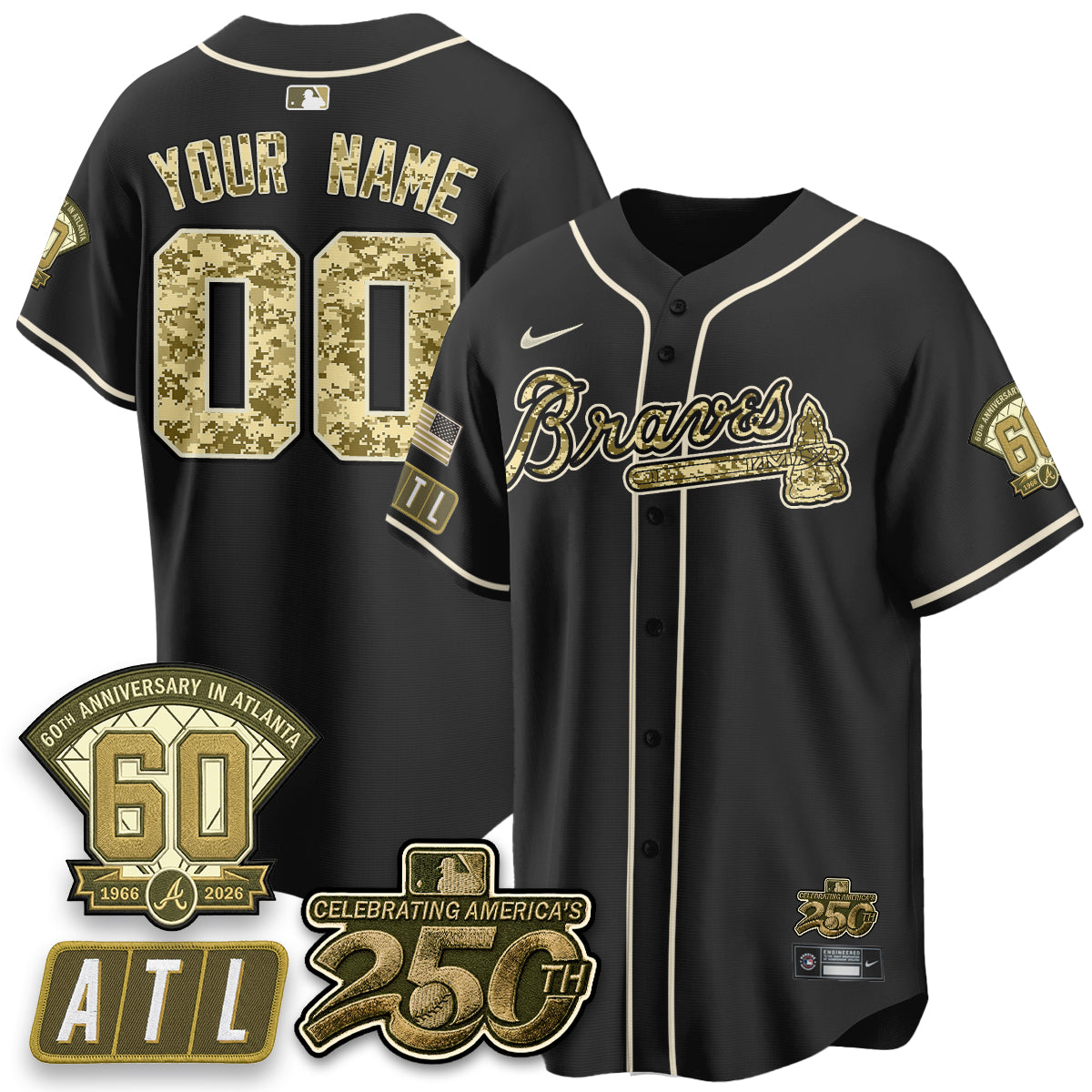 ATL Salute to Service 2026 Vapor Limited Custom Jersey - All Stitched-DTD