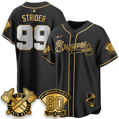 ATL 60th Anniversary Special Edition Vapor Limited Jersey - All Stitched-DTD
