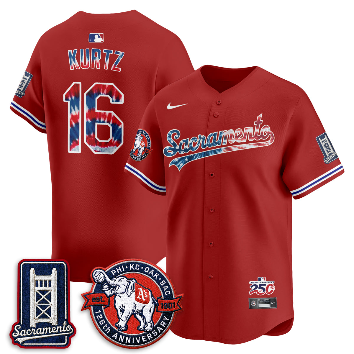OAK Americana 2026 Vapor Limited Jersey - Stitched-DTD