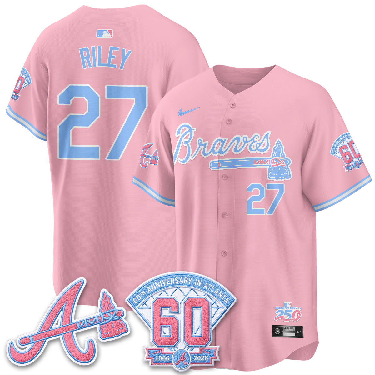 ATL x Bubblegum Vapor Jersey - Stitched-DTD