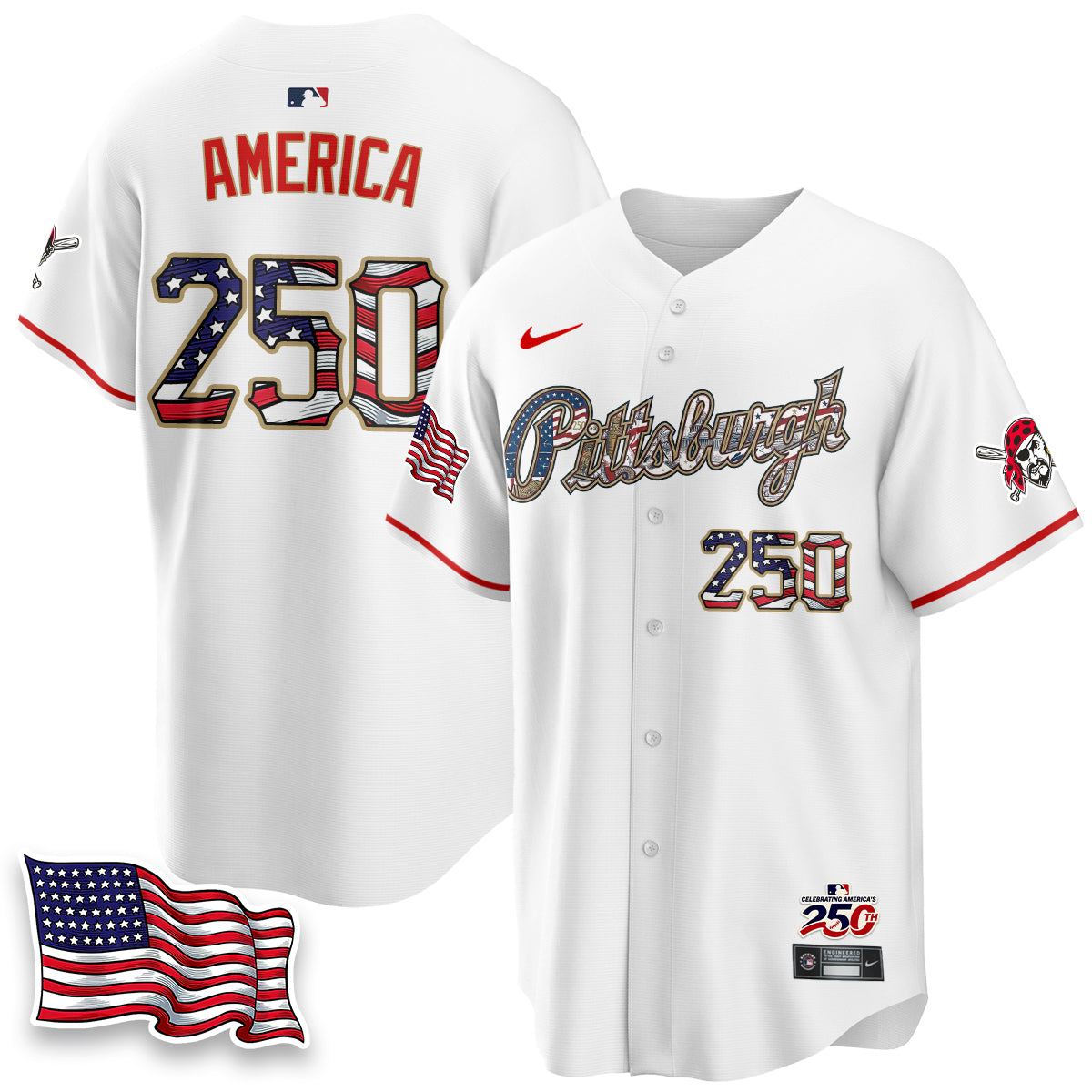 PIT 2026 Independence Day USA Vapor Limited Jersey - Stitched-DTD