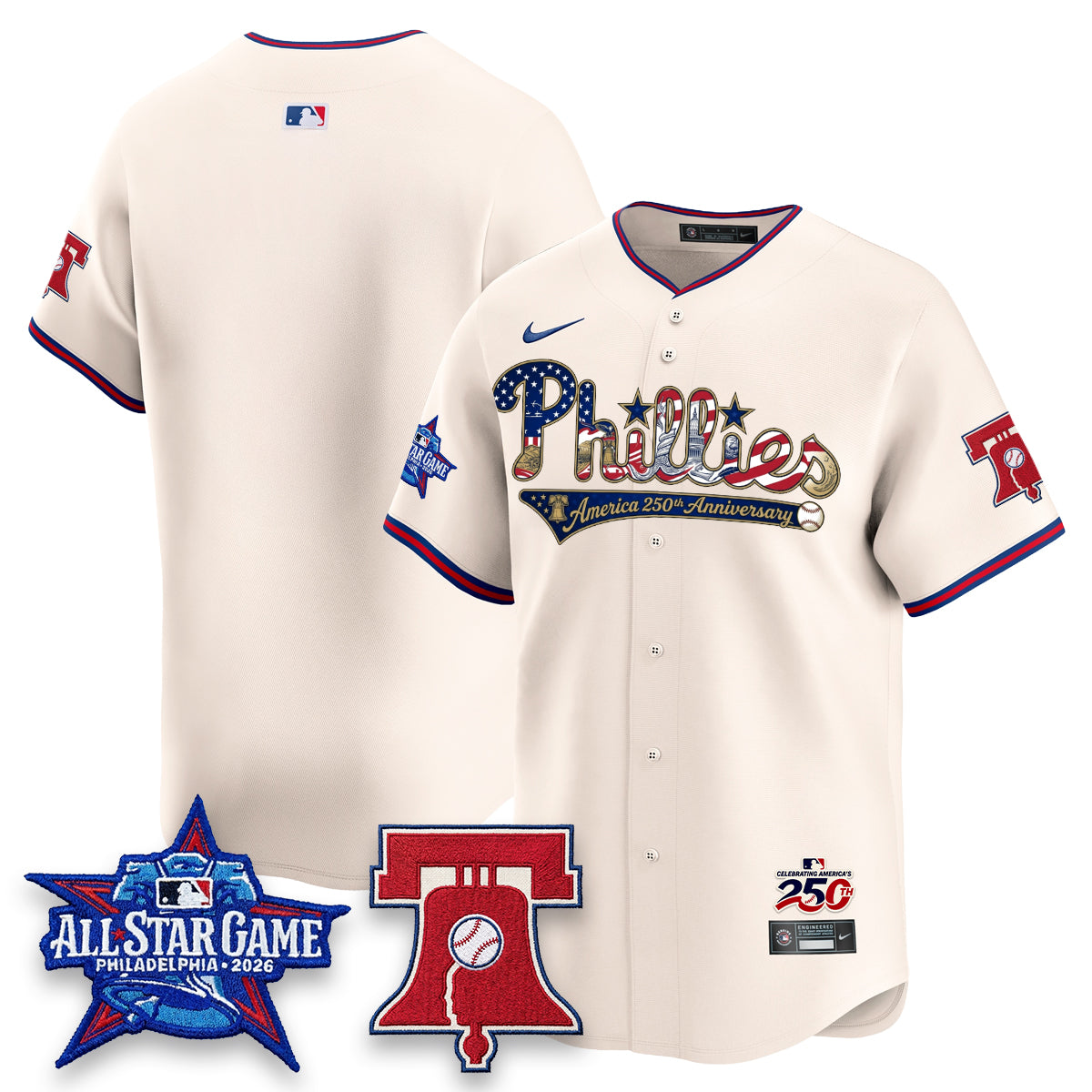 PHI 2026 Independence Day USA Vapor Limited Jersey - Stitched-NQD