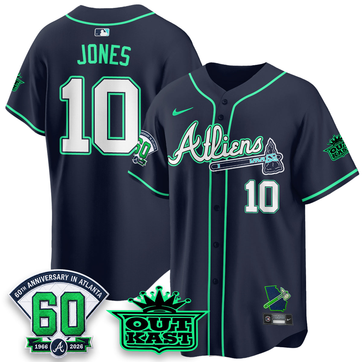 ATL x Atliens Cool Base Galaxy Version Jersey - Stitched-DTD