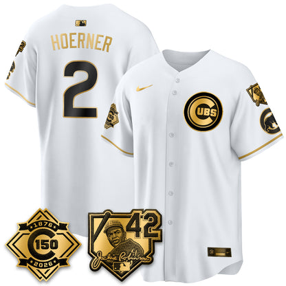 CHC 150th Anniversary & Jackie Robinson Day Patch Vapor Premier Limited Jersey - All Stitched-DTD
