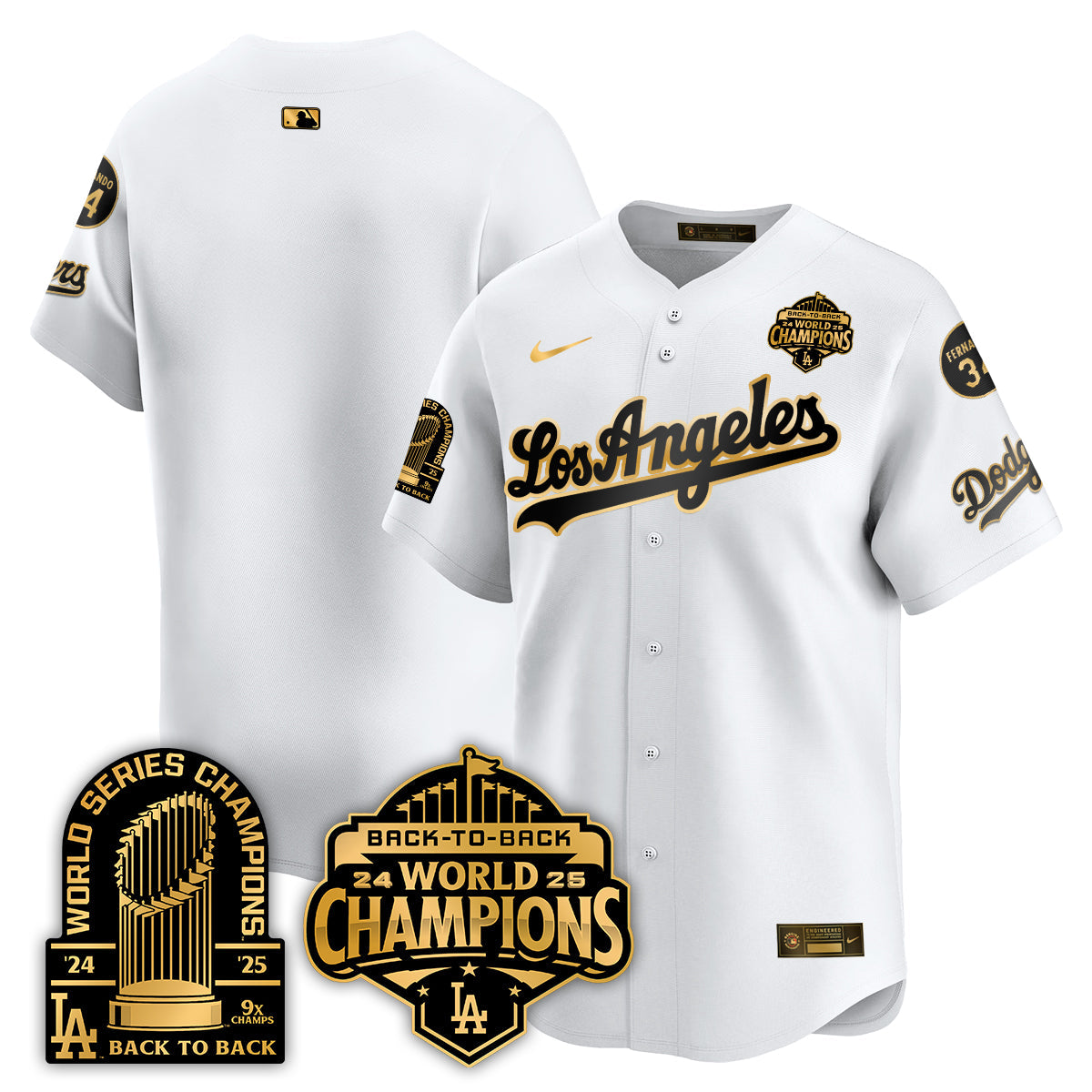 LAD Alternate  Vapor Limited Jersey - 9x Champs - All Stitched-DTD