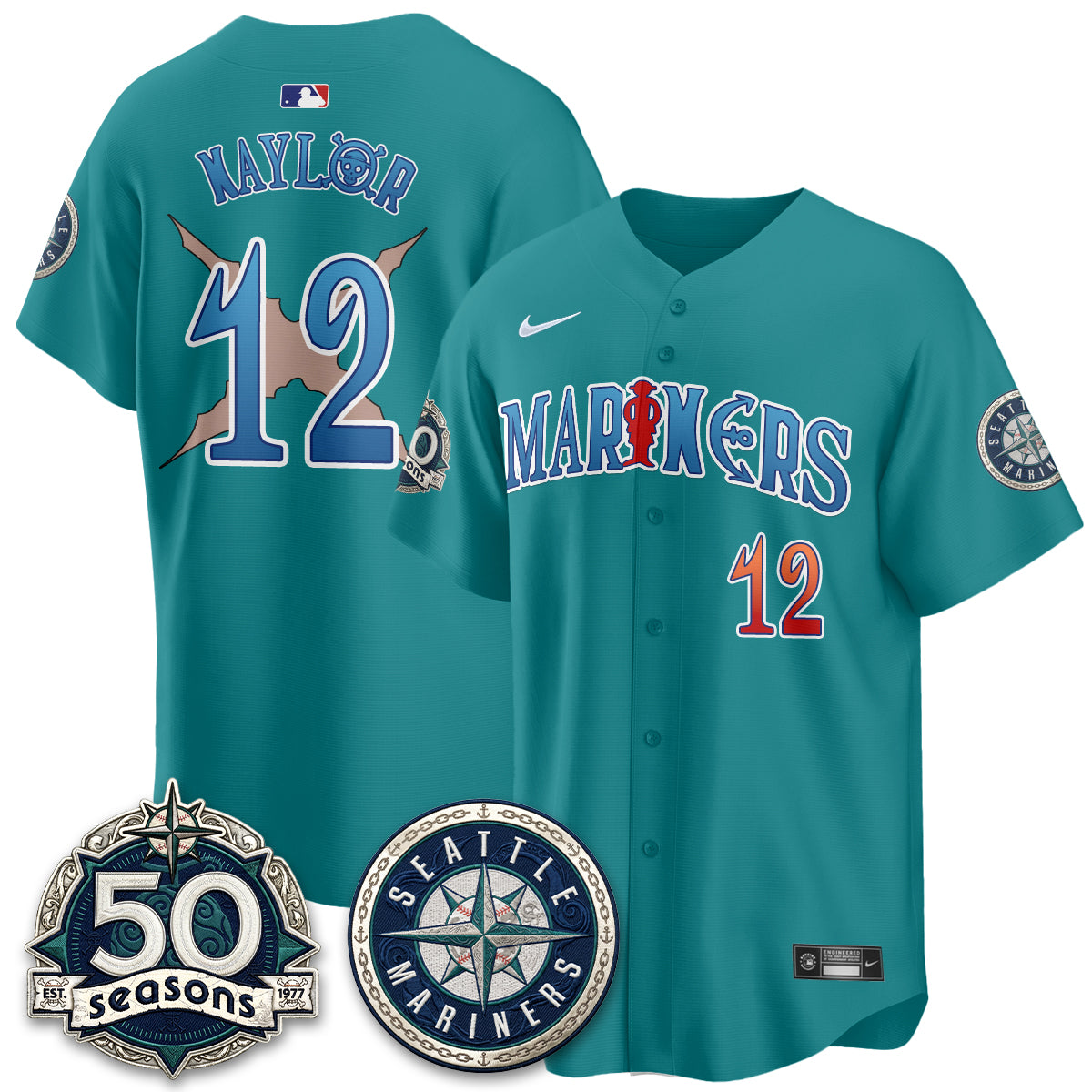 SEA x Japanese Cartoon Vapor Limited Jersey - Stitched-DTD