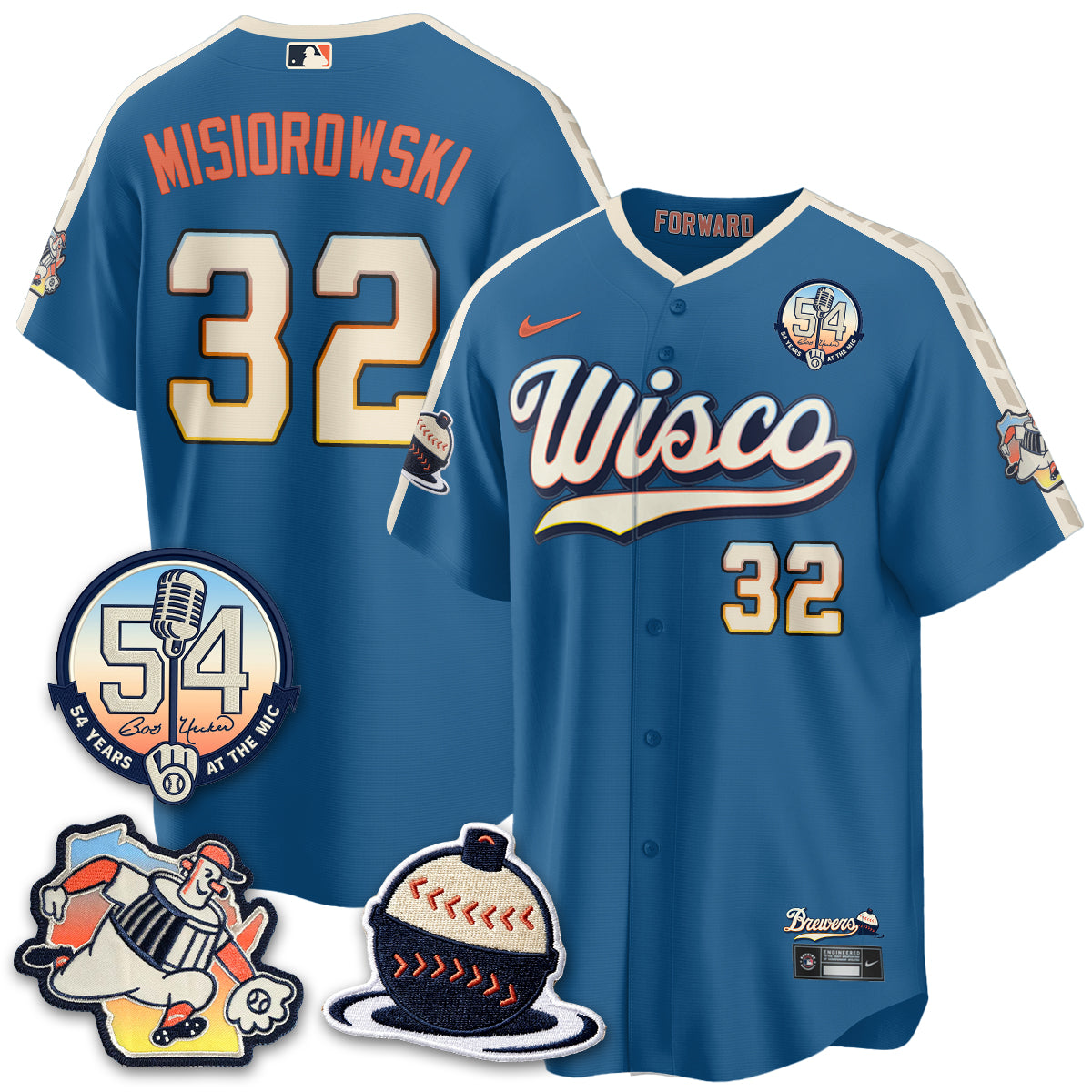 MIL 2026 City Connect Bob Uecker Vapor Limited Jersey - All Stitched V1-DTD
