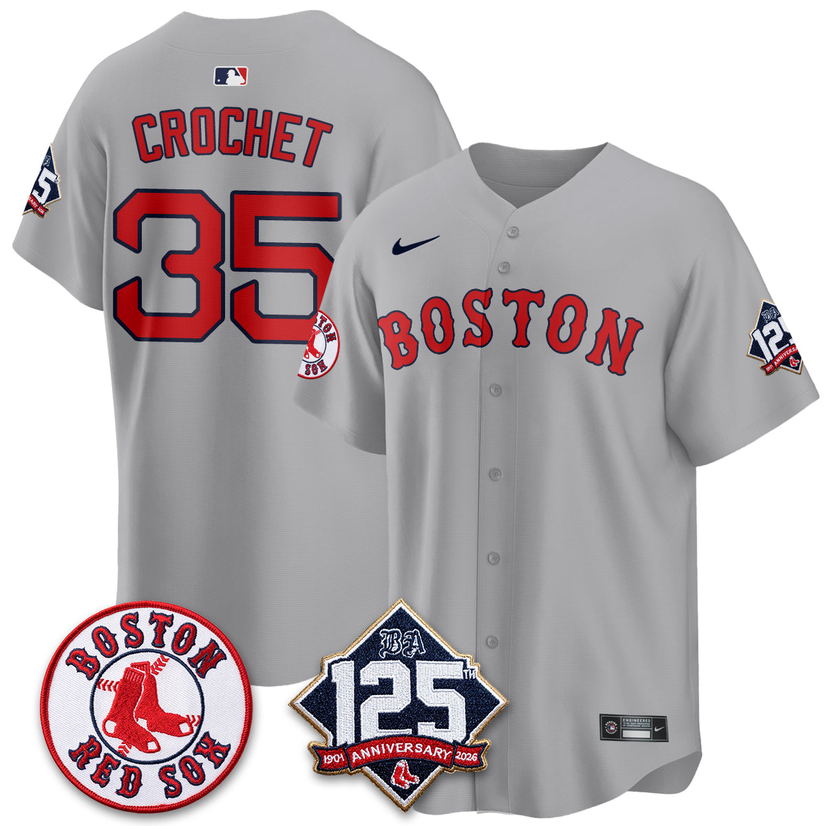 BOS 125th Anniversary Patch Vapor Jersey - Stitched-DTD