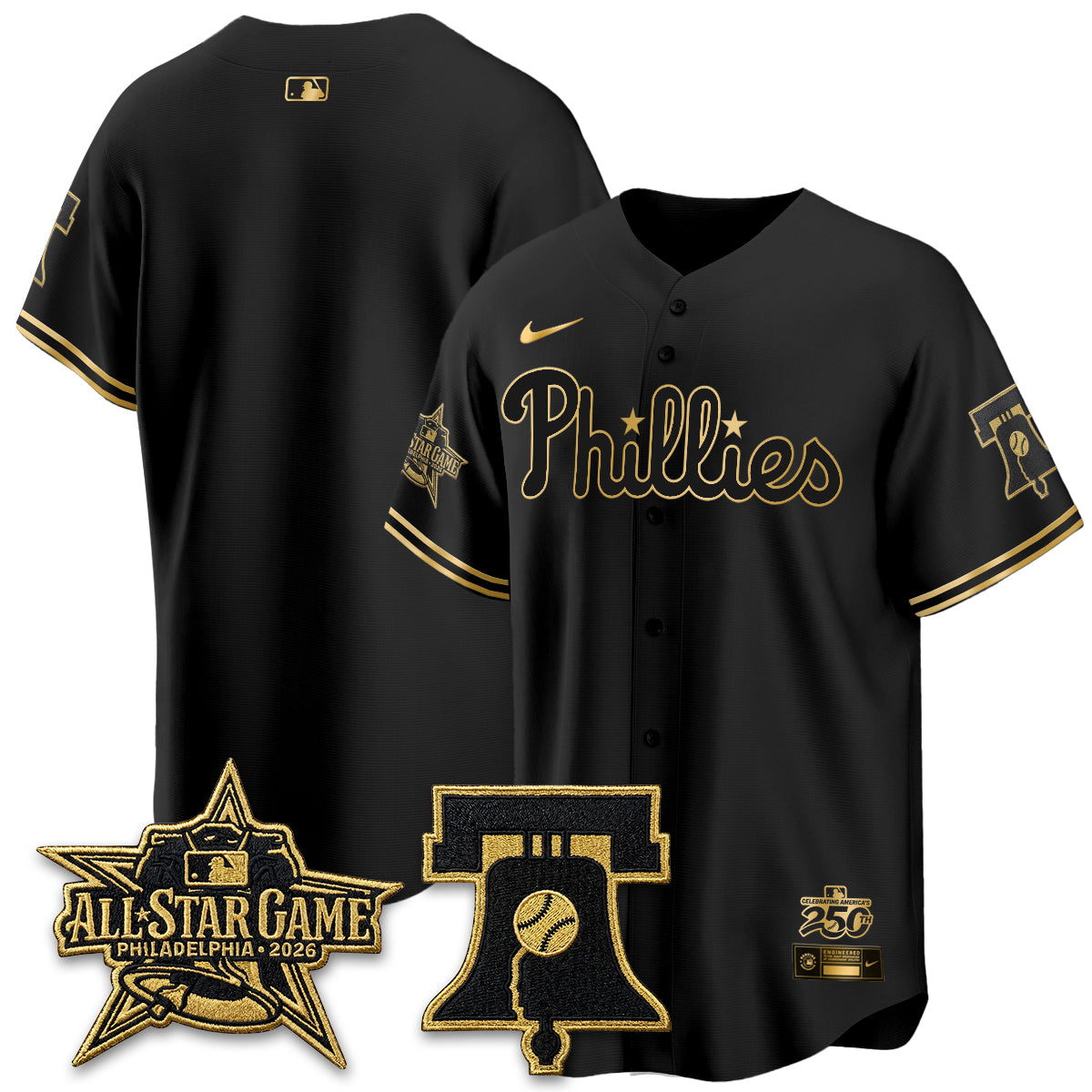 PHI Fourth of July USA Vapor Limited Jersey - Stitched-DTD