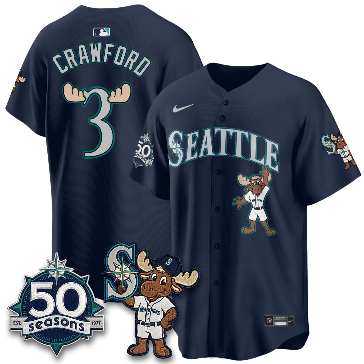 SEA Mascot Jersey - All Stitched-DTD