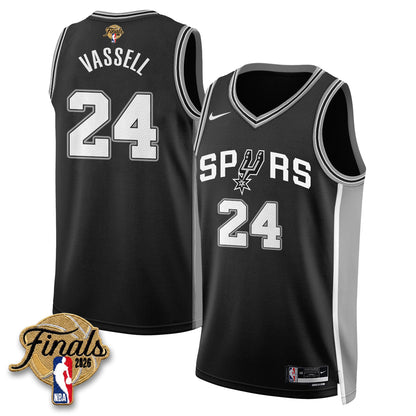 SAS 2026 NBA Western Conference Champions Vapor Jersey V2- Stitched-DTD