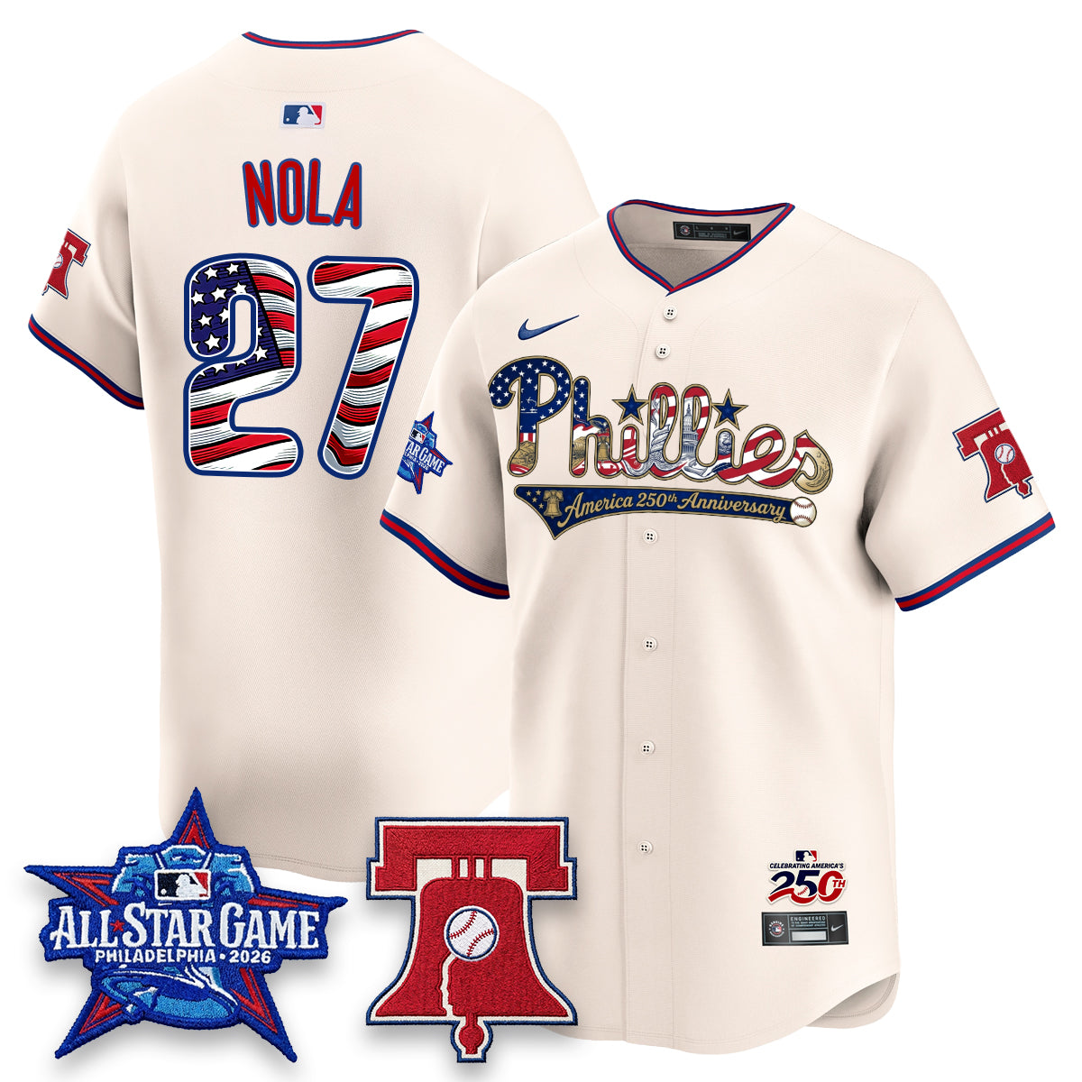PHI 2026 Independence Day USA Vapor Limited Jersey - Stitched-NQD