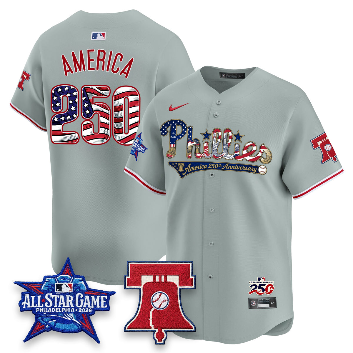 PHI 2026 Independence Day USA Vapor Limited Jersey - Stitched-NQD