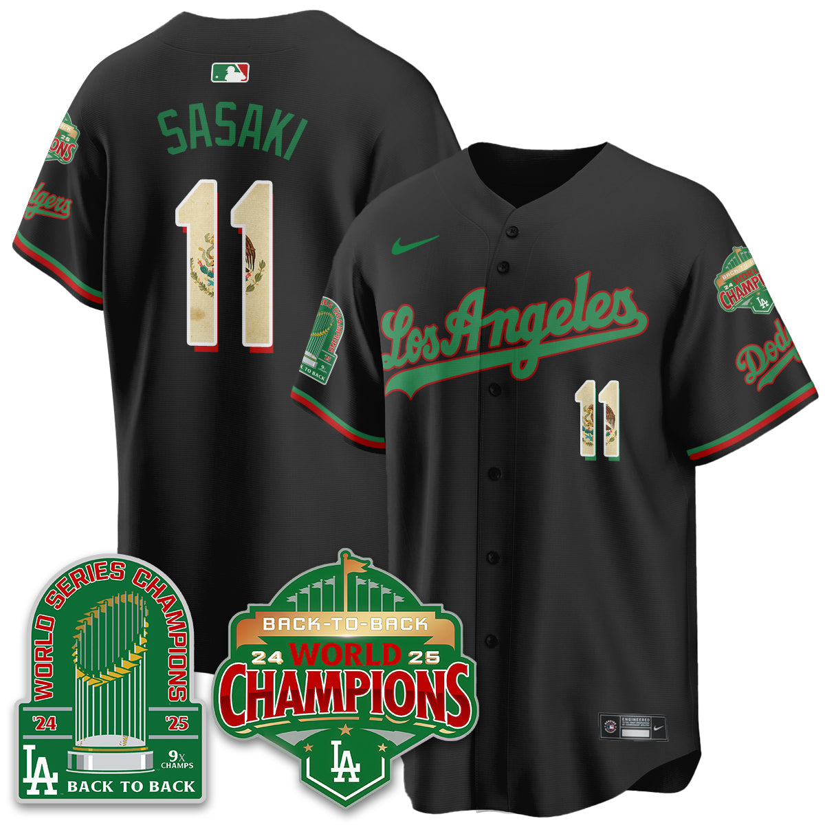 LAD Mexico Vapor Limited Jersey - 9x & B2B Champs - All Stitched-DTD