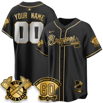 ATL 60th Anniversary Special Edition Vapor Limited Custom Jersey - All Stitched-DTD