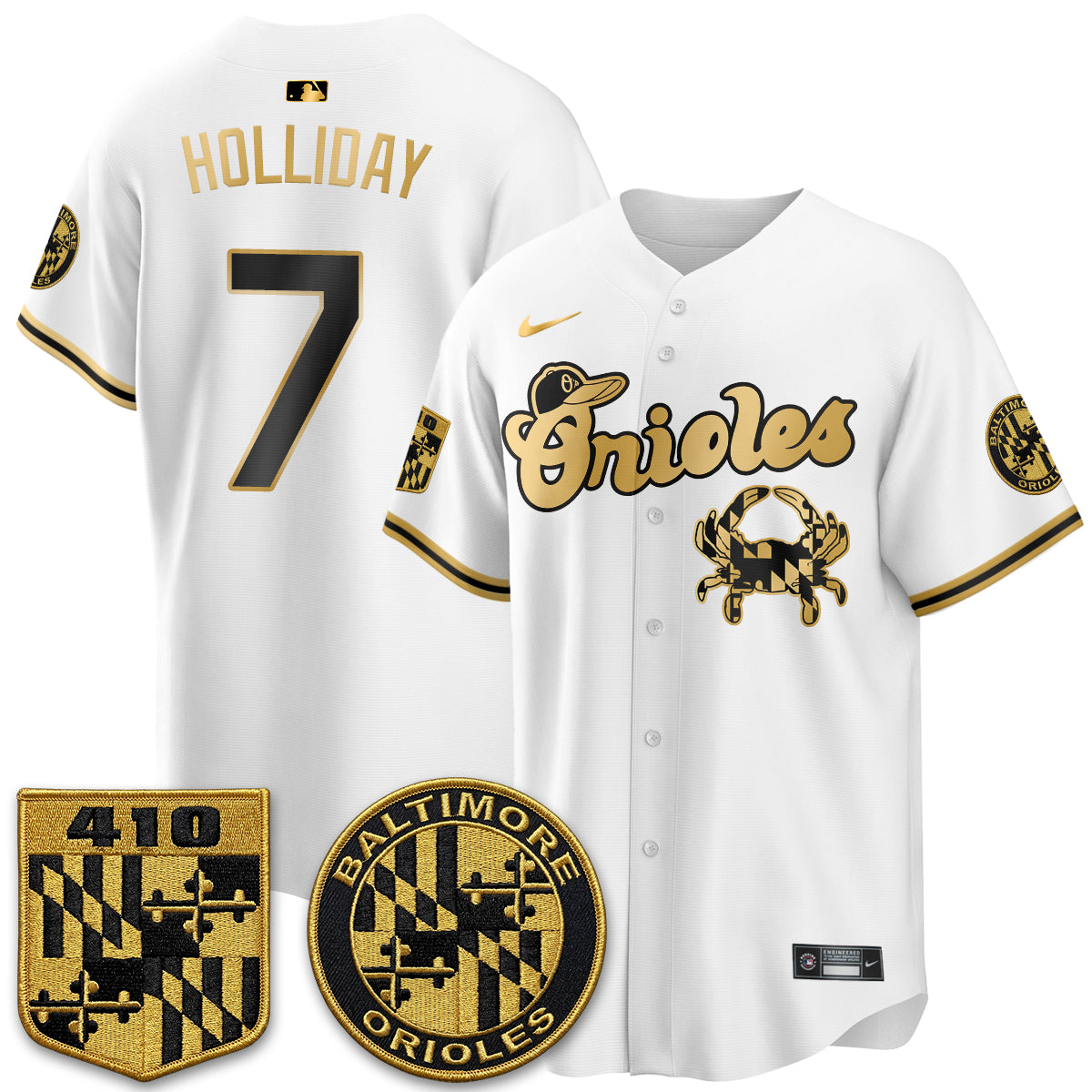 BAL Maryland Flag Vapor Limited Jersey - Stitched-DTD