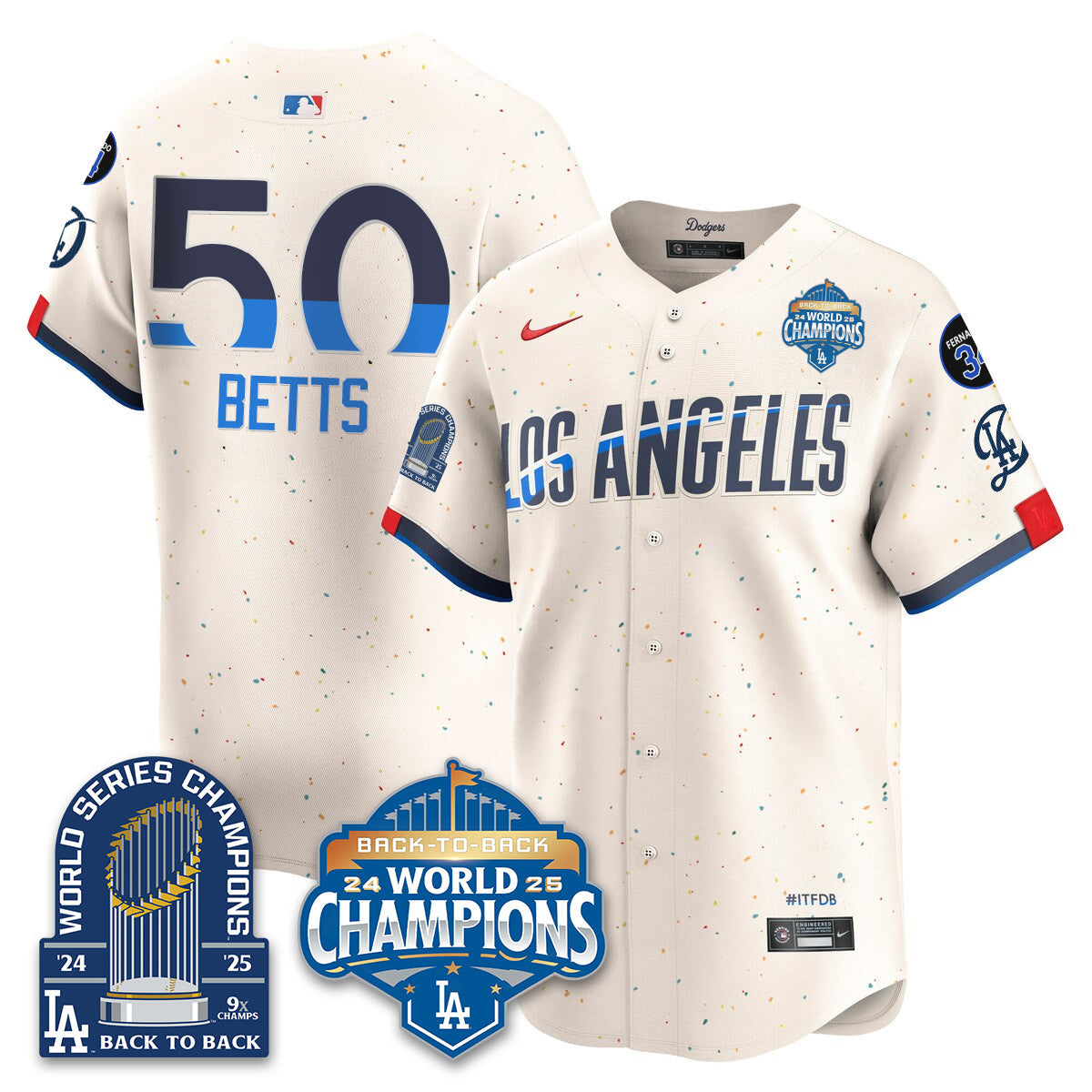 LAD Alternate  Vapor Limited Jersey - 9x Champs - All Stitched-DTD
