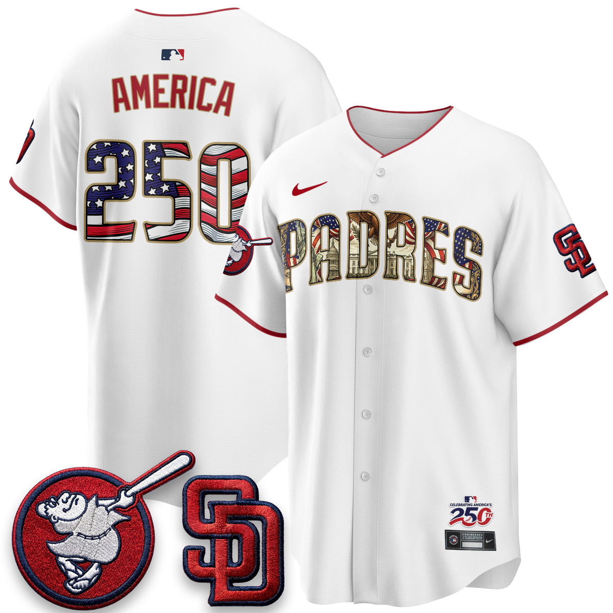 SD 2026 Independence Day USA Vapor Limited Jersey - Stitched-DTD