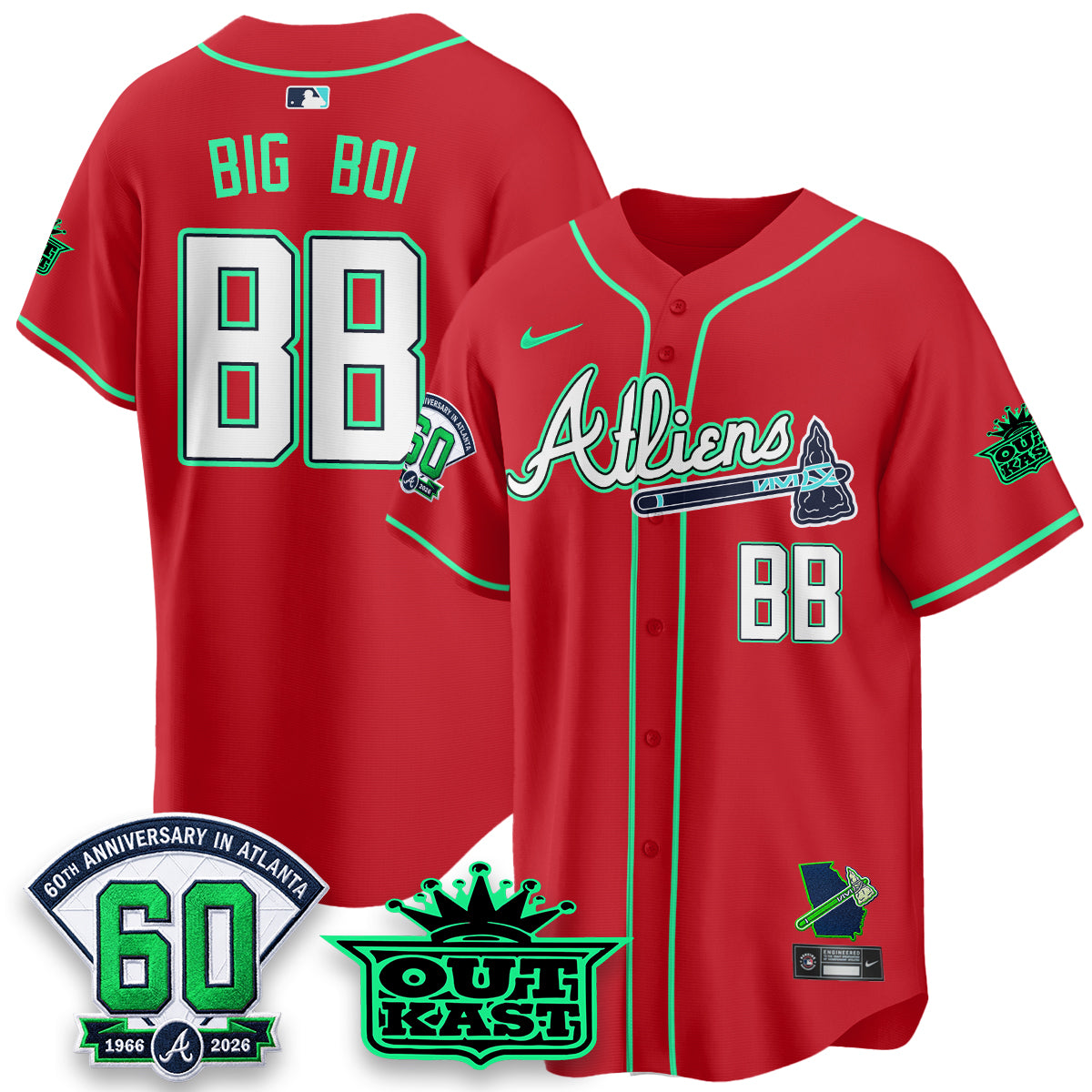 ATL x Atliens Cool Base Galaxy Version Jersey - Stitched-DTD