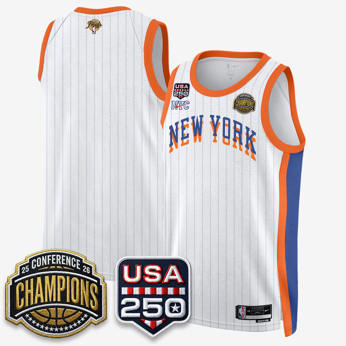 NYK 2026 NBA Eastern Conference Champions City Edition Jersey - Stitched-DTD