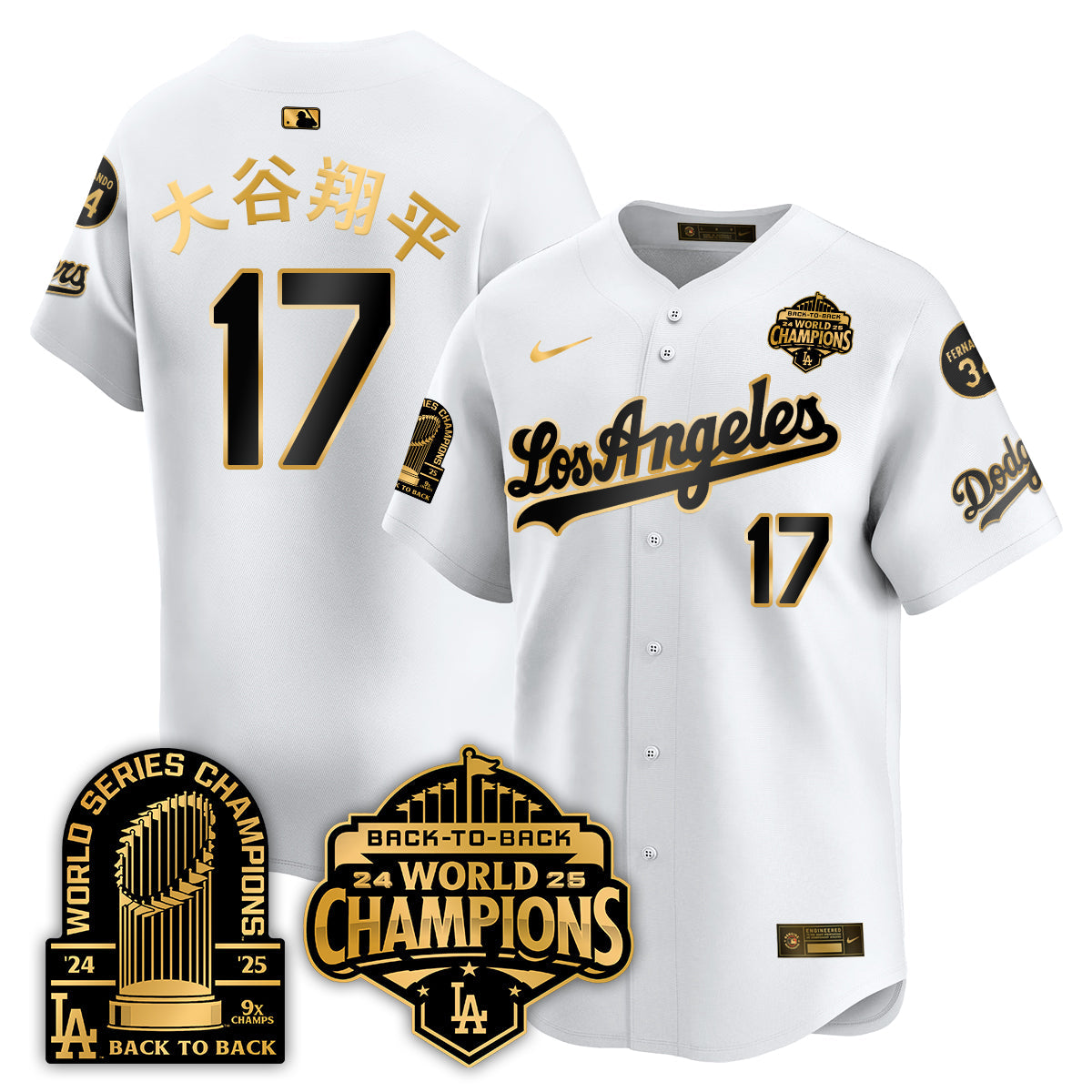 LAD Alternate  Vapor Limited Jersey - 9x Champs - All Stitched-DTD
