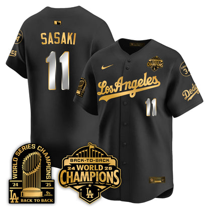 LAD Alternate  Vapor Limited Jersey - 9x Champs - All Stitched-DTD