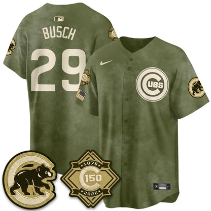 CHC New Era Olive 2026 Armed Forces Day Jersey -All Stitched-DTD