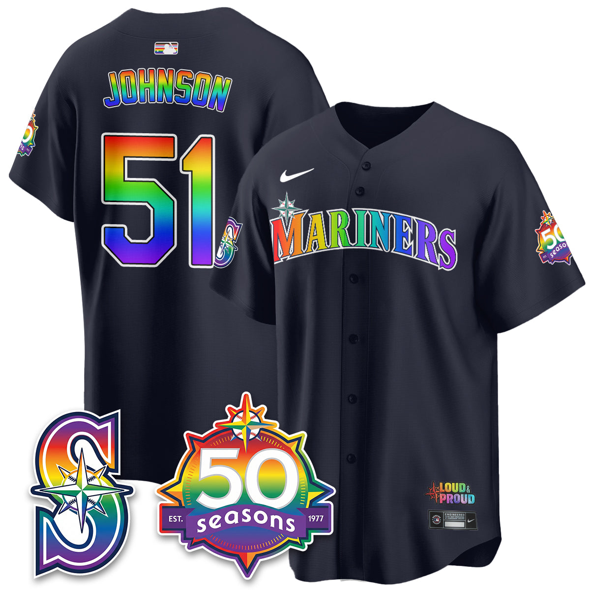 SEA Happy Pride Month Vapor Jersey - Stitched-DTD
