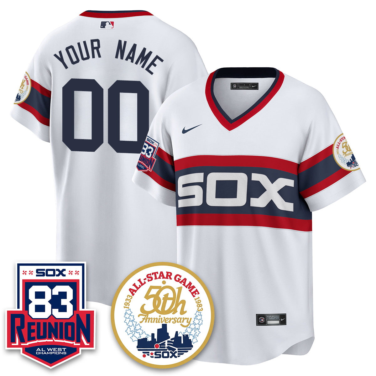 CWS Reunion All West Champions Vapor Custom Jersey - Stitched-DTD