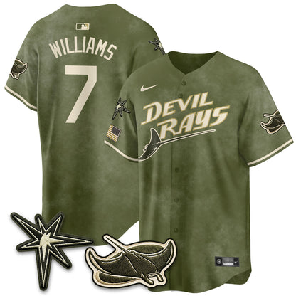 TB New Era Olive 2026 Armed Forces Day Jersey - All Stitched-DTD
