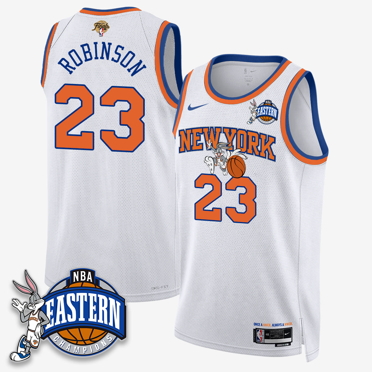 NYK 2026 NBA Finals x Bunny Vapor Jersey - Stitched-DTD