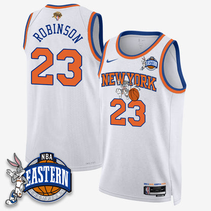 NYK 2026 NBA Finals x Bunny Vapor Jersey - Stitched-DTD