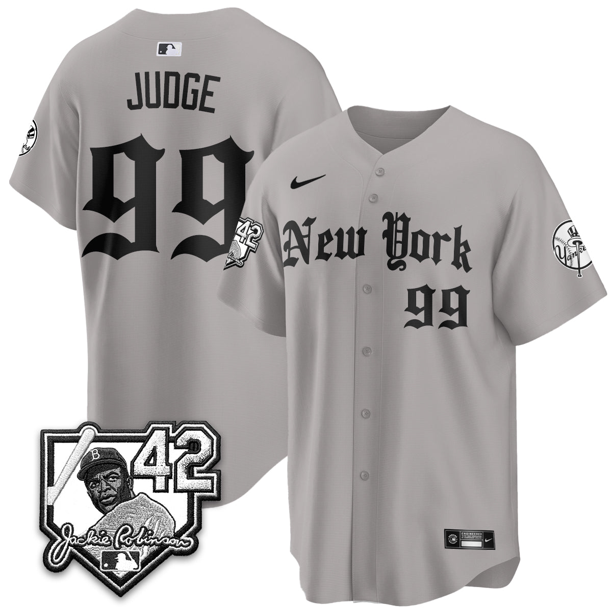 NYY 2026 Jackie Robinson Day Gothic Vapor Limited Jersey - All Stitched-DTD